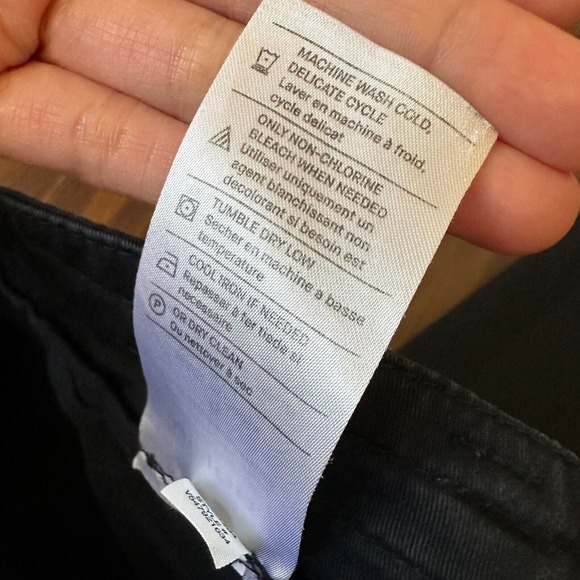 VINCE Womens Large Pockets Cotton Ankle Pants Washed Navy #V547921634 - Picture 10 of 14